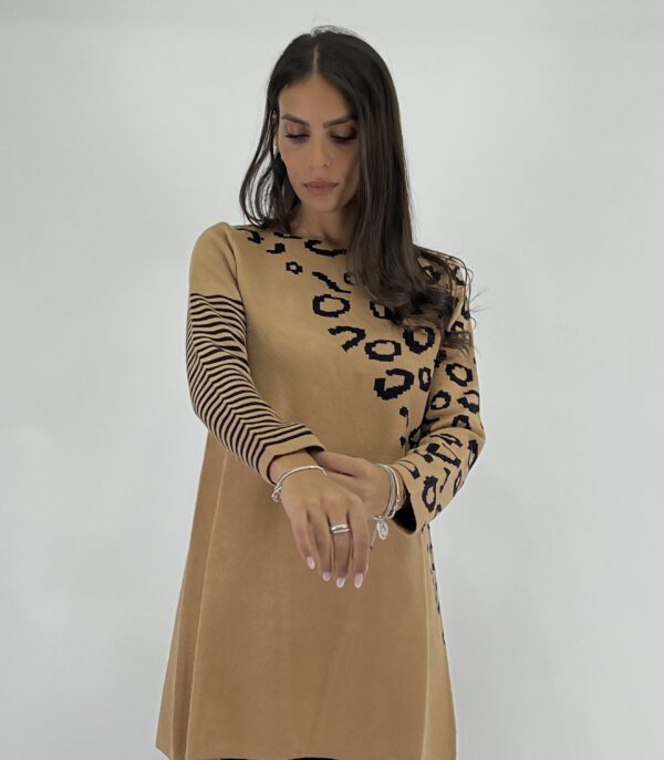 Maglia lunga leopardata - Made in Italy - immagine 2