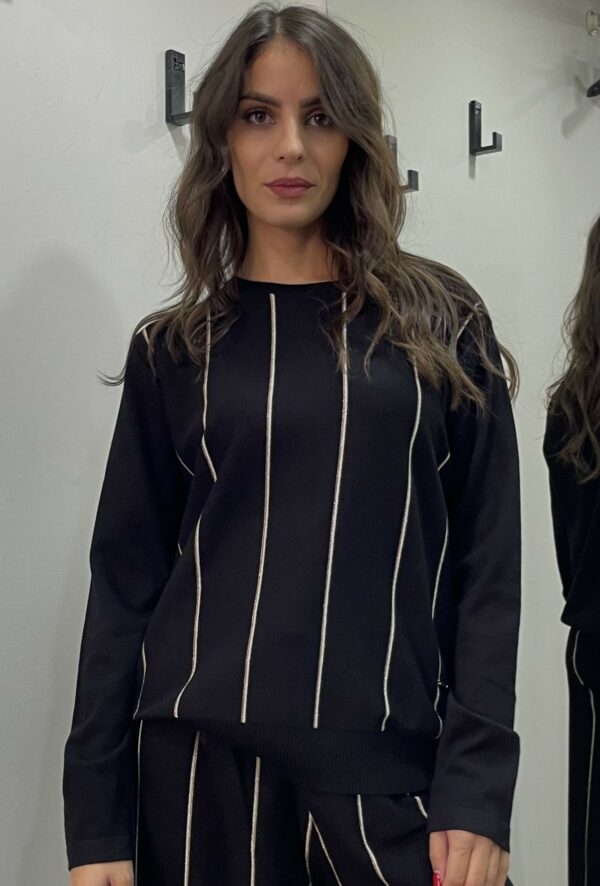 maglia NERA A RIGHE