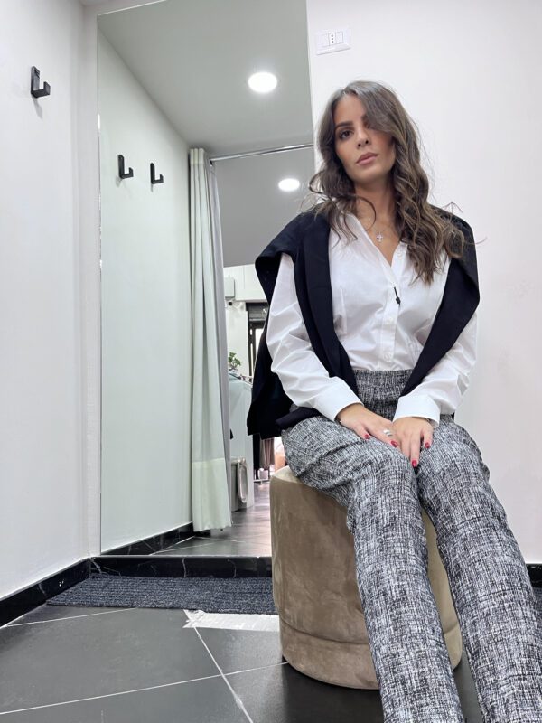 Pantalone effetto Bouclé